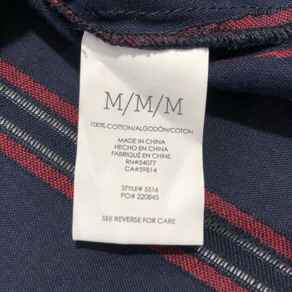 Cabi #5516 NWT Women's Flag Blouse Sz M Navy Red White Stripes 3/4 Sleeves - Picture 7 of 10